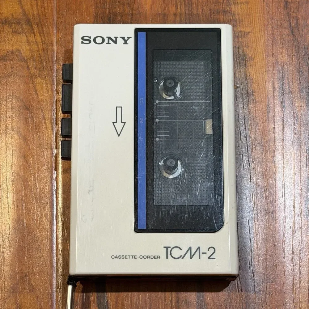 Sony TCM-2 Cassette-Corder Cassette Recorder Walkman Tape Deck - Parts Or Repair